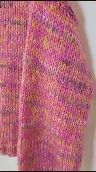DAISY Soft Sweater, Hand Knit Jumper, Pink Sweater, Soft Pink, Alpaca Sweater, Ready to Ship