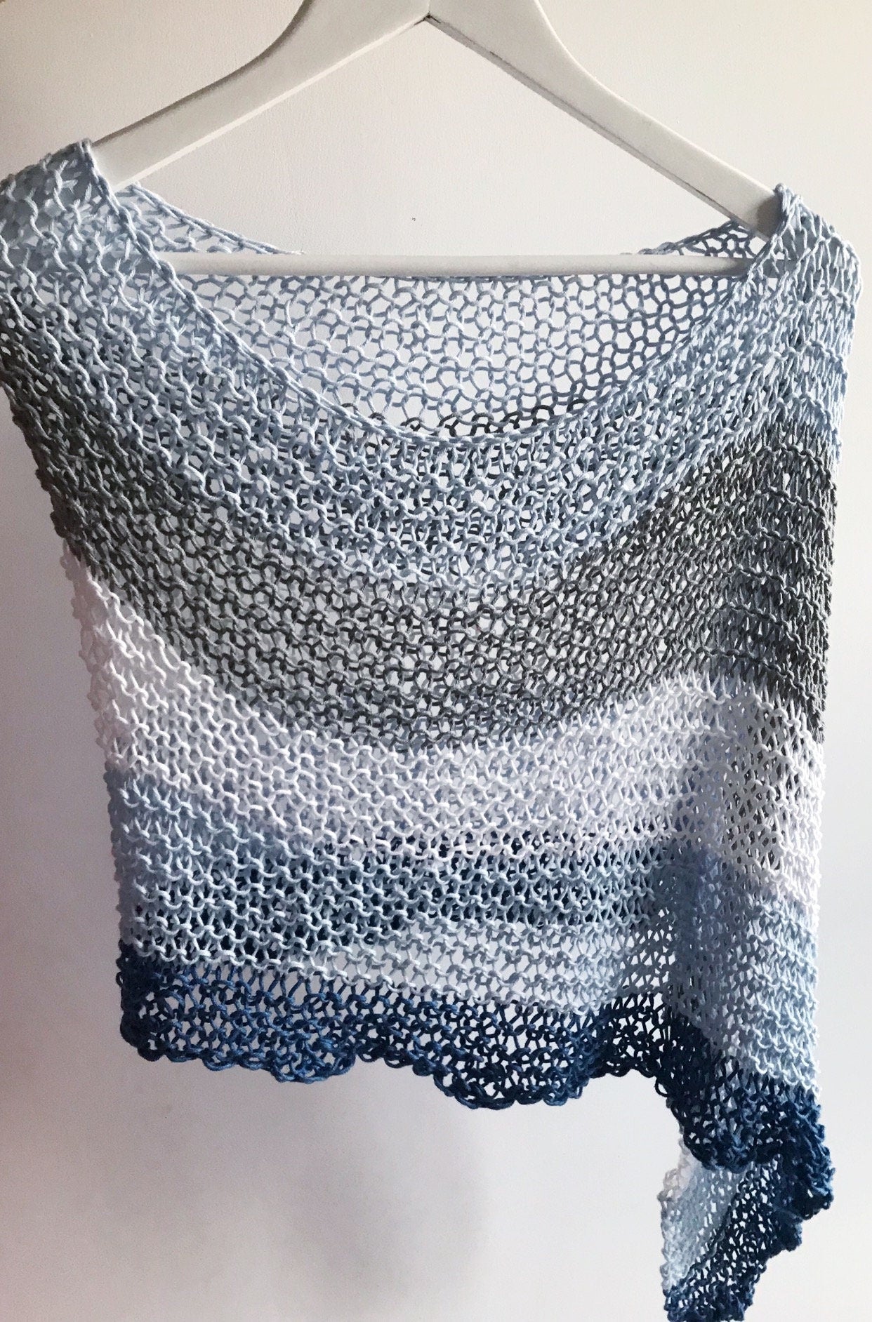 Summer Shawl, Summer Poncho, Cover - Up, Soft Poncho, Beach Top, Beach CoverUp, Boho Blouse, Boho Top, Loose Top, Oversize Top