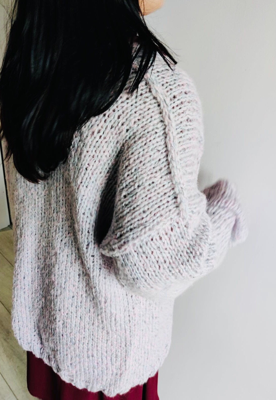 Oversized Cardigan, Mix Soft Yarn, Jumper, Ready to Ship