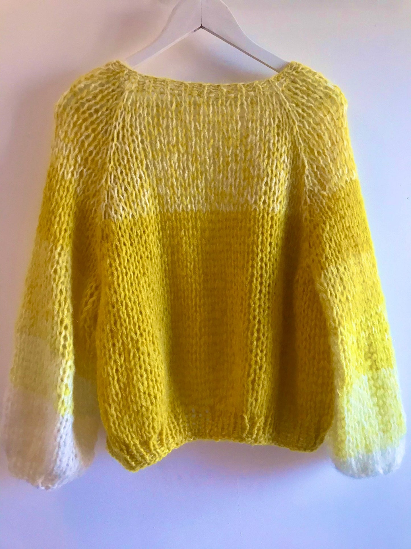 Yellow Mohair Cardigan, Cropped Cardigan, Airy Bomber, Mohair Sweater, Hand Knit Jumper, Chunky Knit, Light Cardigan, Fashion Clothing
