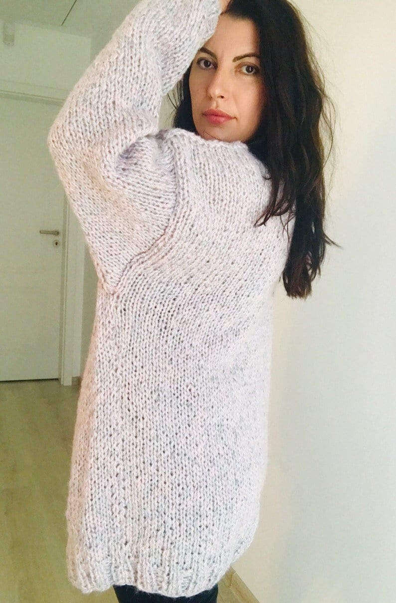 Oversized Cardigan, Mix Soft Yarn, Jumper, Ready to Ship