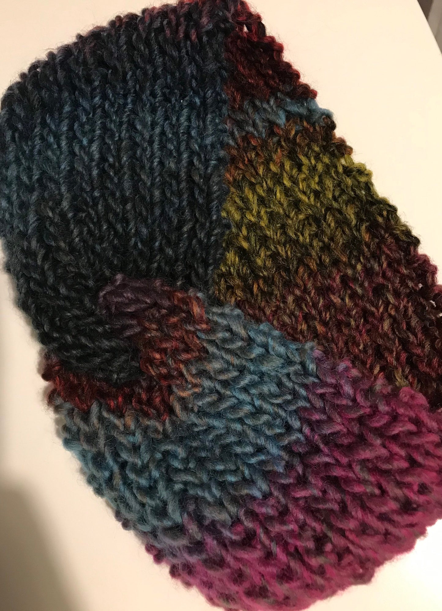 Knit Headband, Knit Turban, Winter Headband, Knitted Ear Warmer, Autumn Colors Headband, Degrade Turban