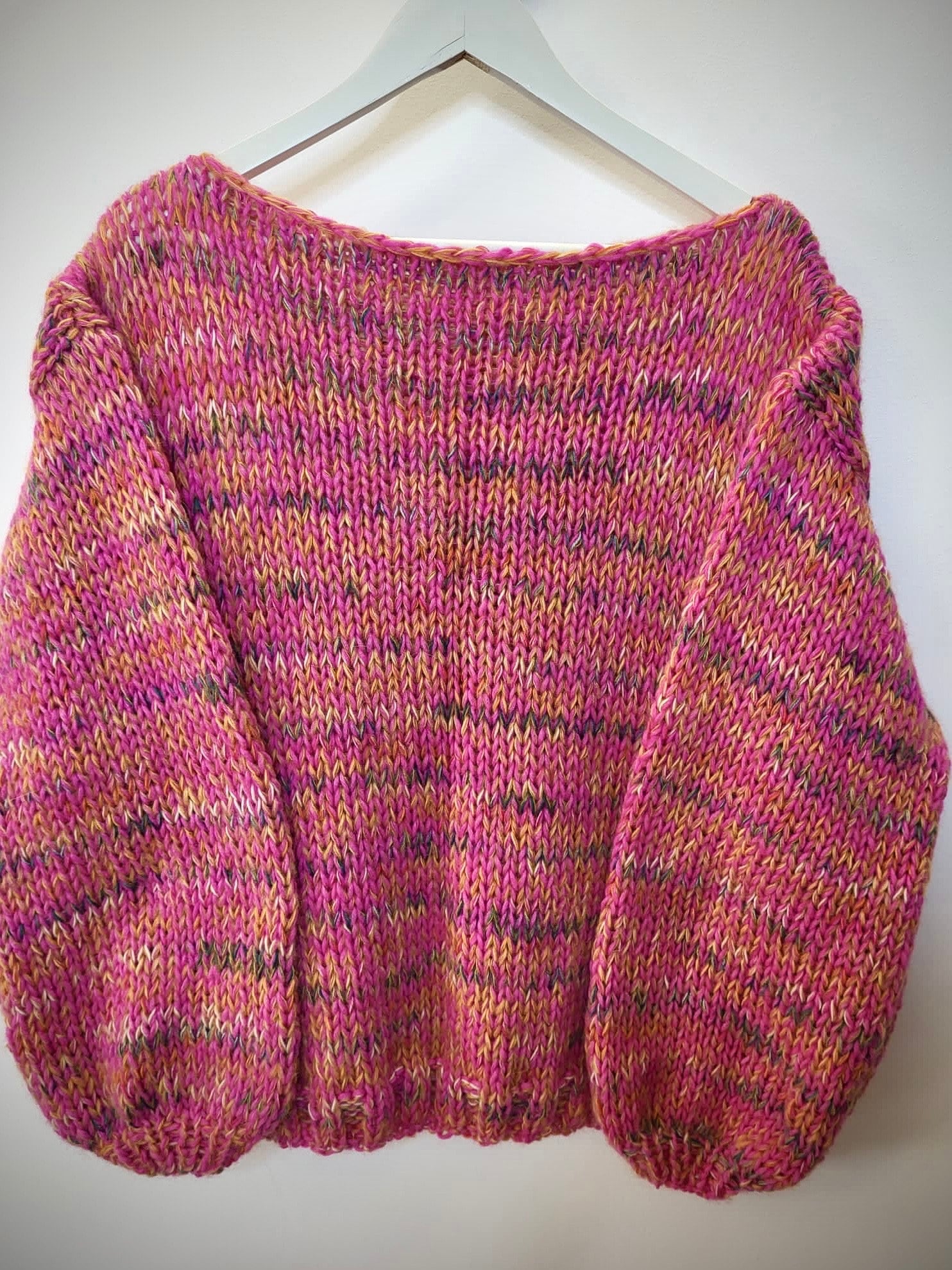 DAISY Soft Sweater, Hand Knit Jumper, Pink Sweater, Soft Pink, Alpaca Sweater, Ready to Ship